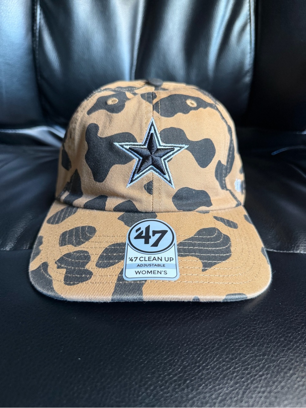 47 Women’s Tan and Black Camo Star Baseball Hat